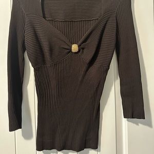 Brown Cache long sleeve top